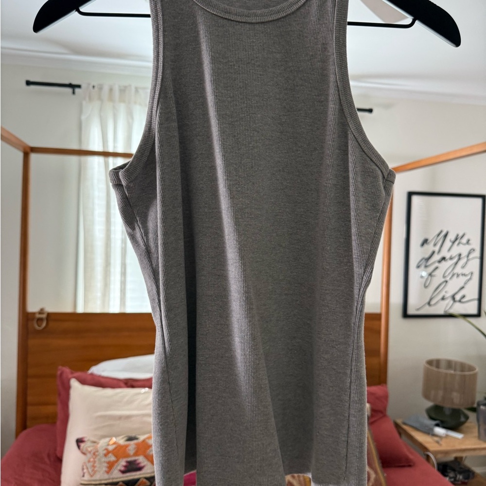 Gray Sleeveless Women's Top